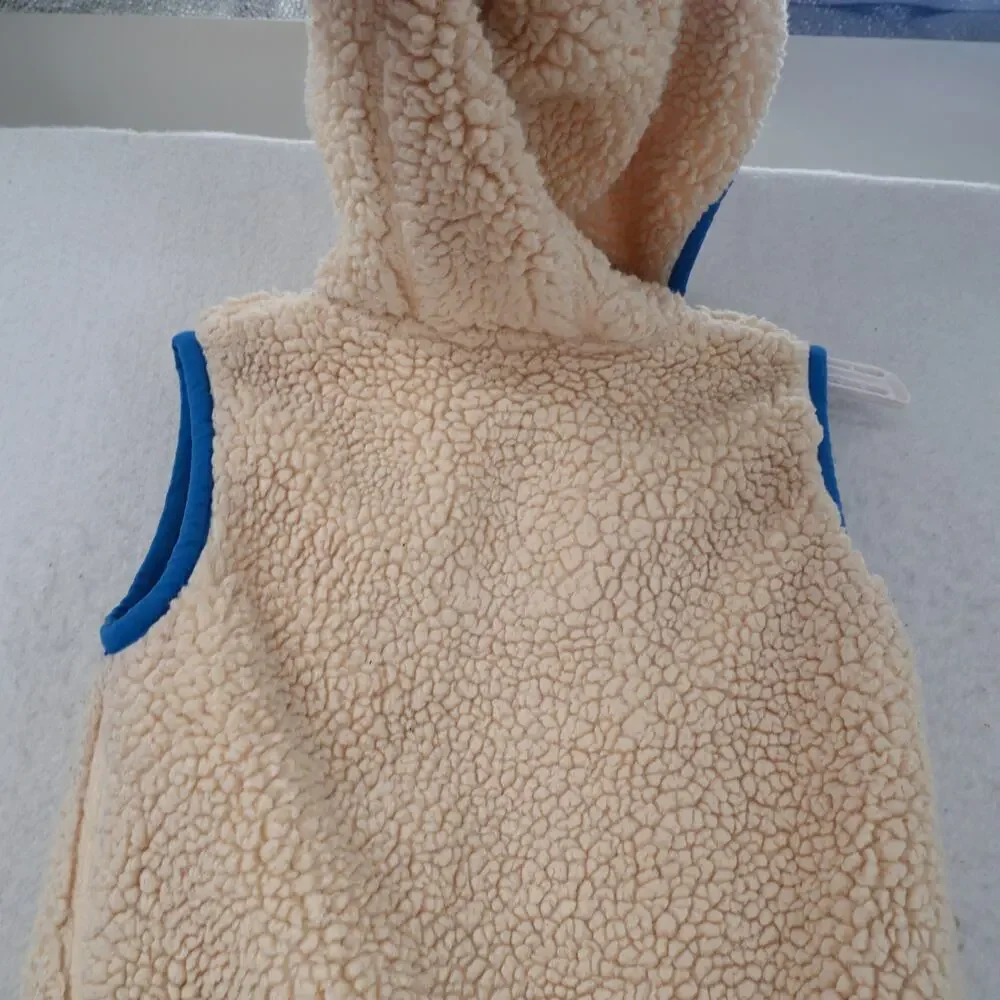 Mini Boden Cosy High Pile Sherpa Fleece Vest Girl's 3-4 yrs Full Zip Pockets